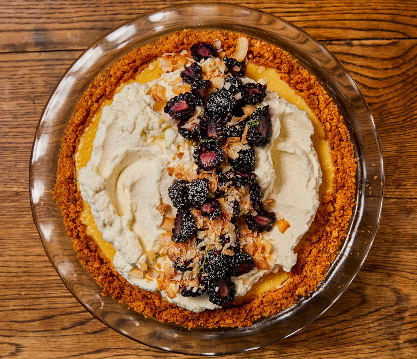 Key Lime & Blackberry Pie