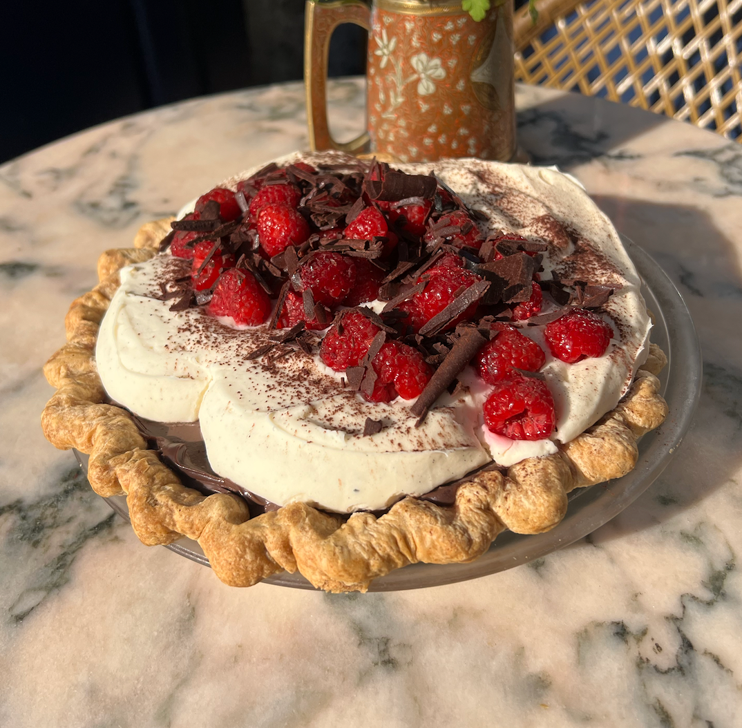 Raspberry Chocolate Pie