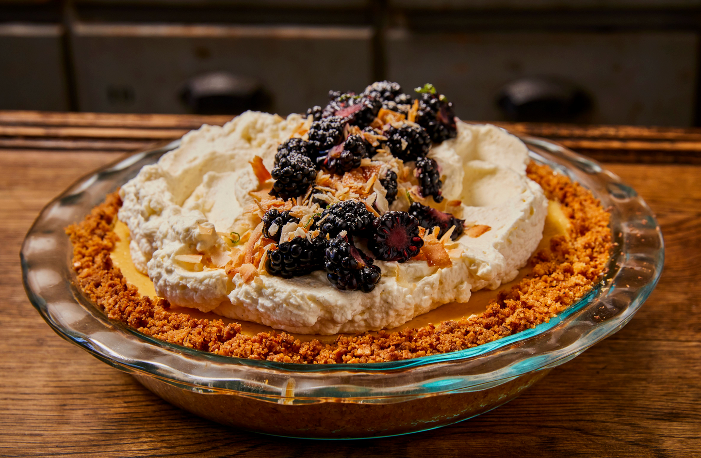 Key Lime & Blackberry Pie